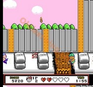 une photo d'Ã©cran de Pizza Pop sur Nintendo Nes